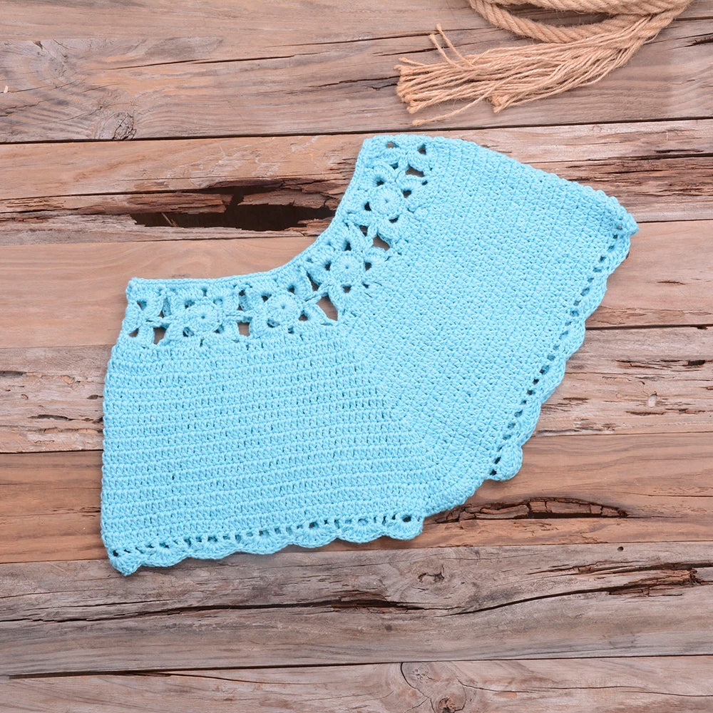 Mid Waist Crochet Bikini Bohemia Style