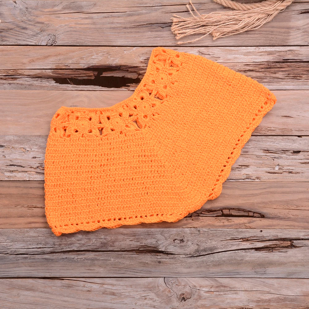 Mid Waist Crochet Bikini Bohemia Style