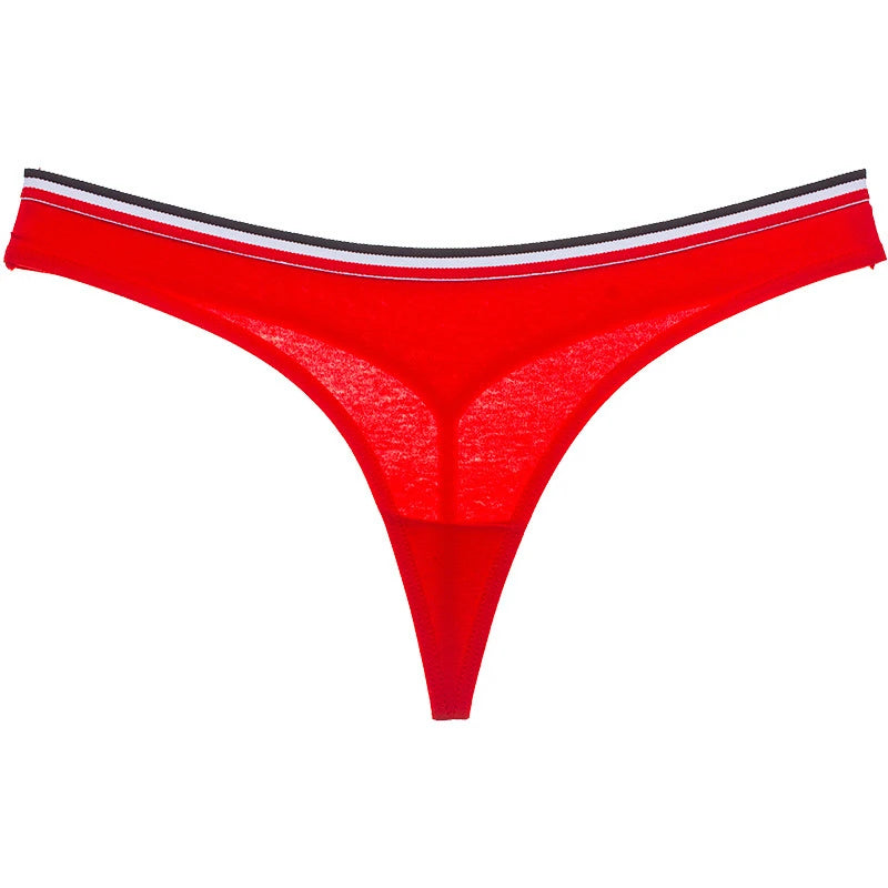 2 Simple Design Sporty Style Cotton Thongs Panties G String Fashion Underwear Women Erotic Female Seamless Briefs Sexy Lingerie