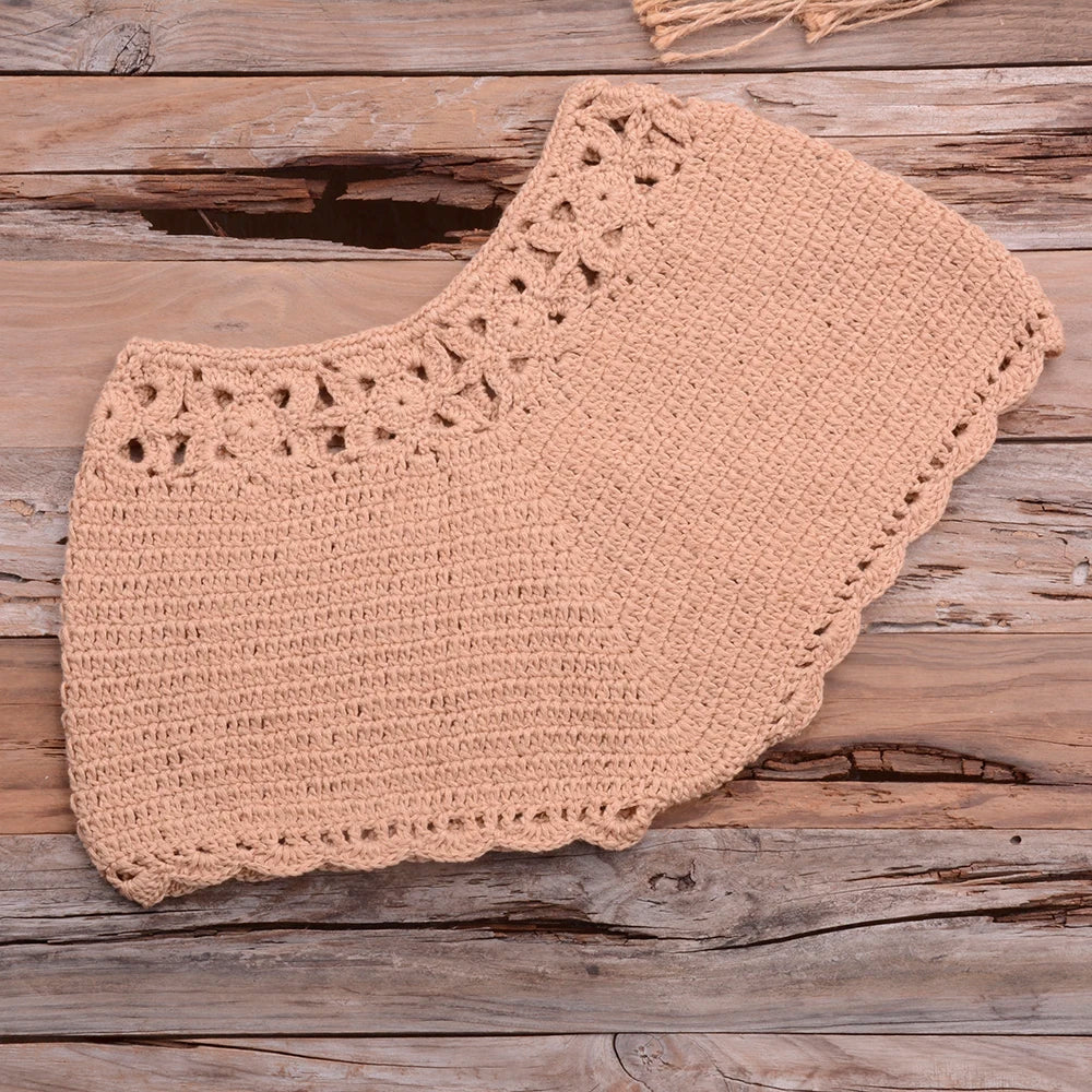 Mid Waist Crochet Bikini Bohemia Style
