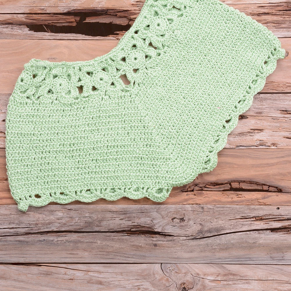 Mid Waist Crochet Bikini Bohemia Style