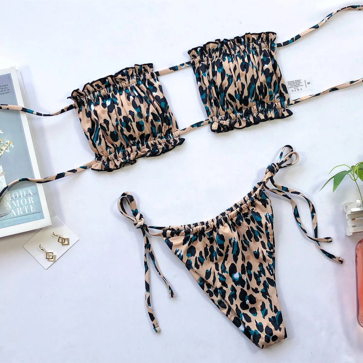 Girl from Rio Pleated Bandeau Bikini