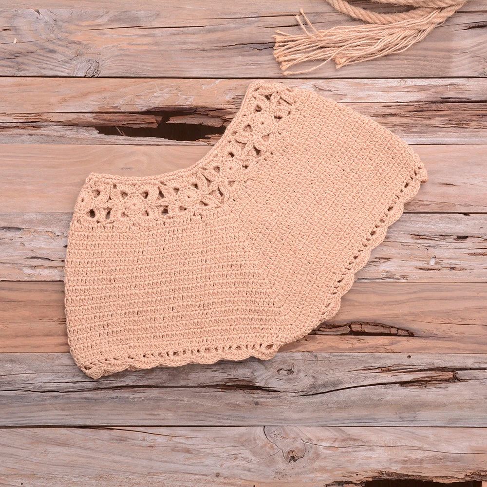 Mid Waist Crochet Bikini Bohemia Style