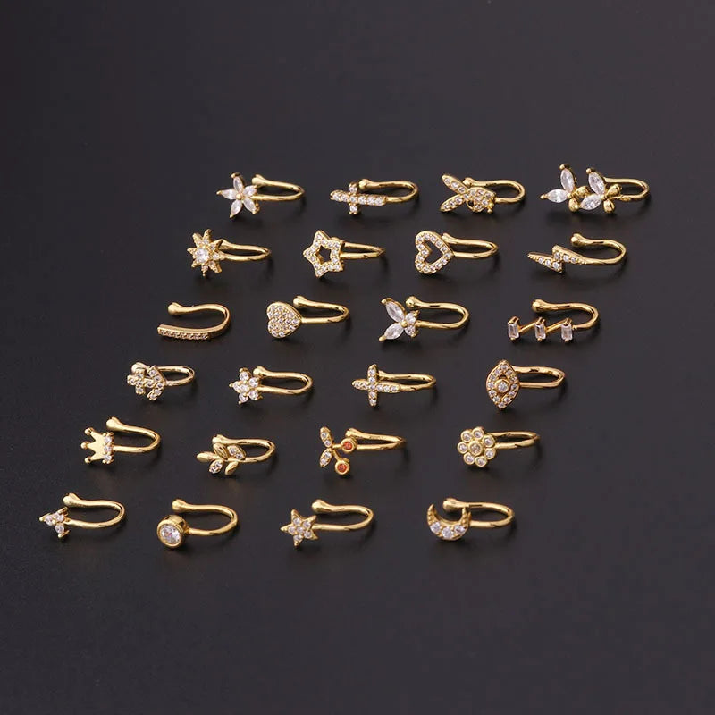 Zircon Fake Nose Rings