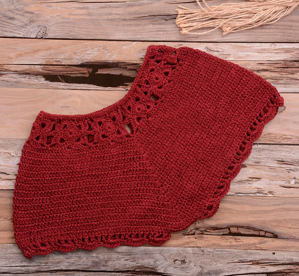 Mid Waist Crochet Bikini Bohemia Style
