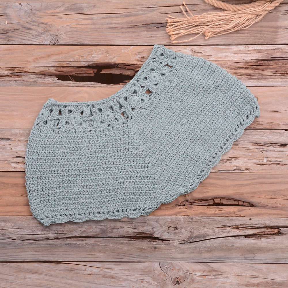 Mid Waist Crochet Bikini Bohemia Style