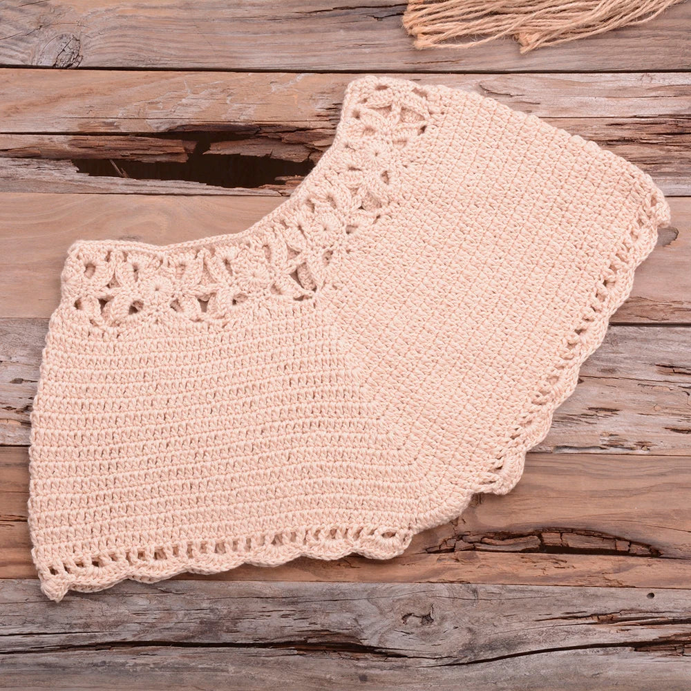 Mid Waist Crochet Bikini Bohemia Style
