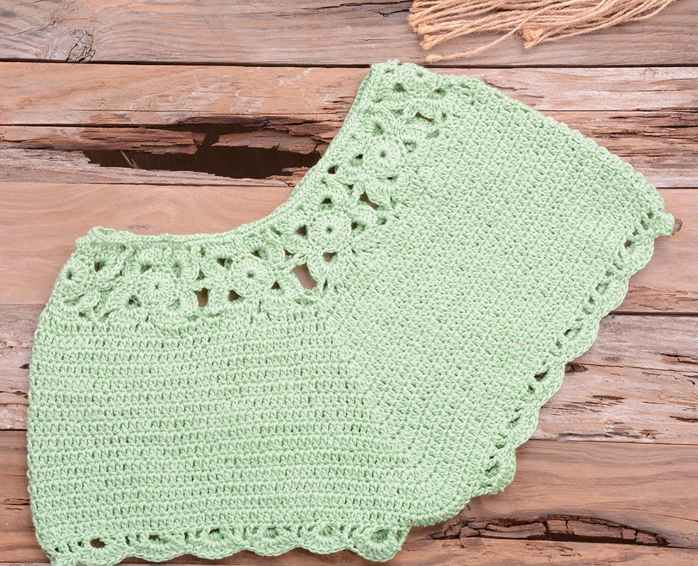 Mid Waist Crochet Bikini Bohemia Style