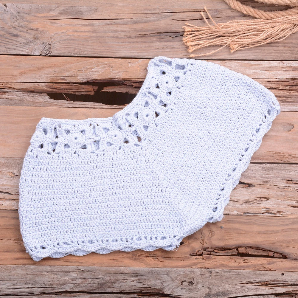Mid Waist Crochet Bikini Bohemia Style