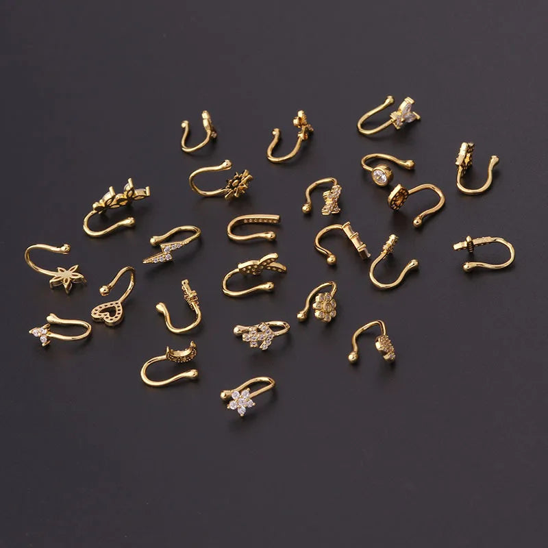 Zircon Fake Nose Rings