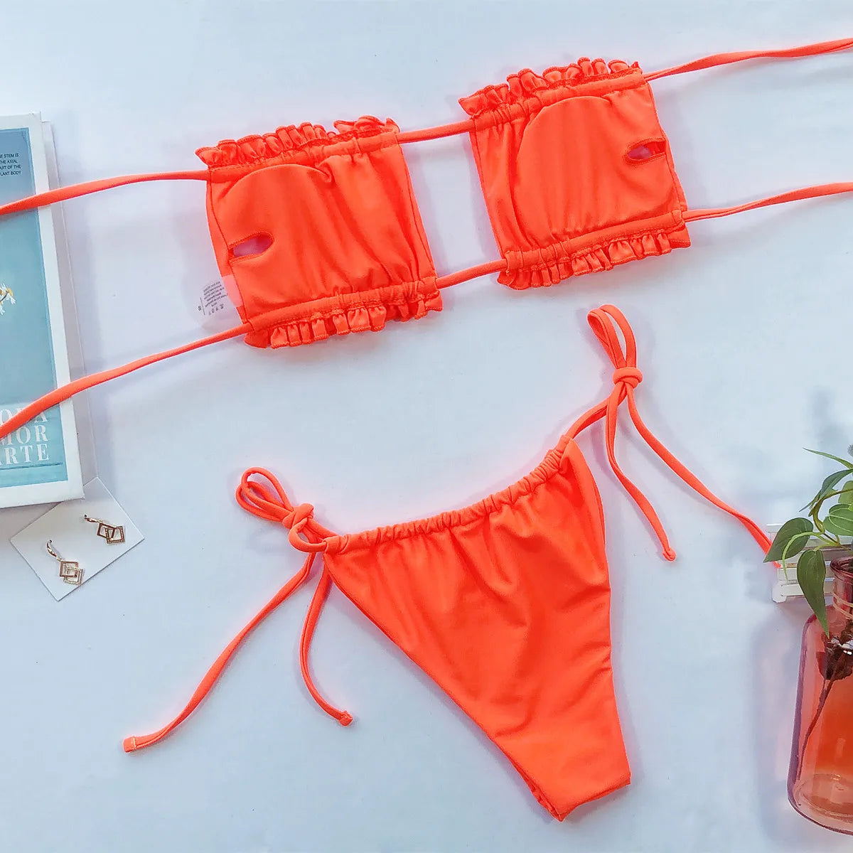 Girl from Rio Pleated Bandeau Bikini