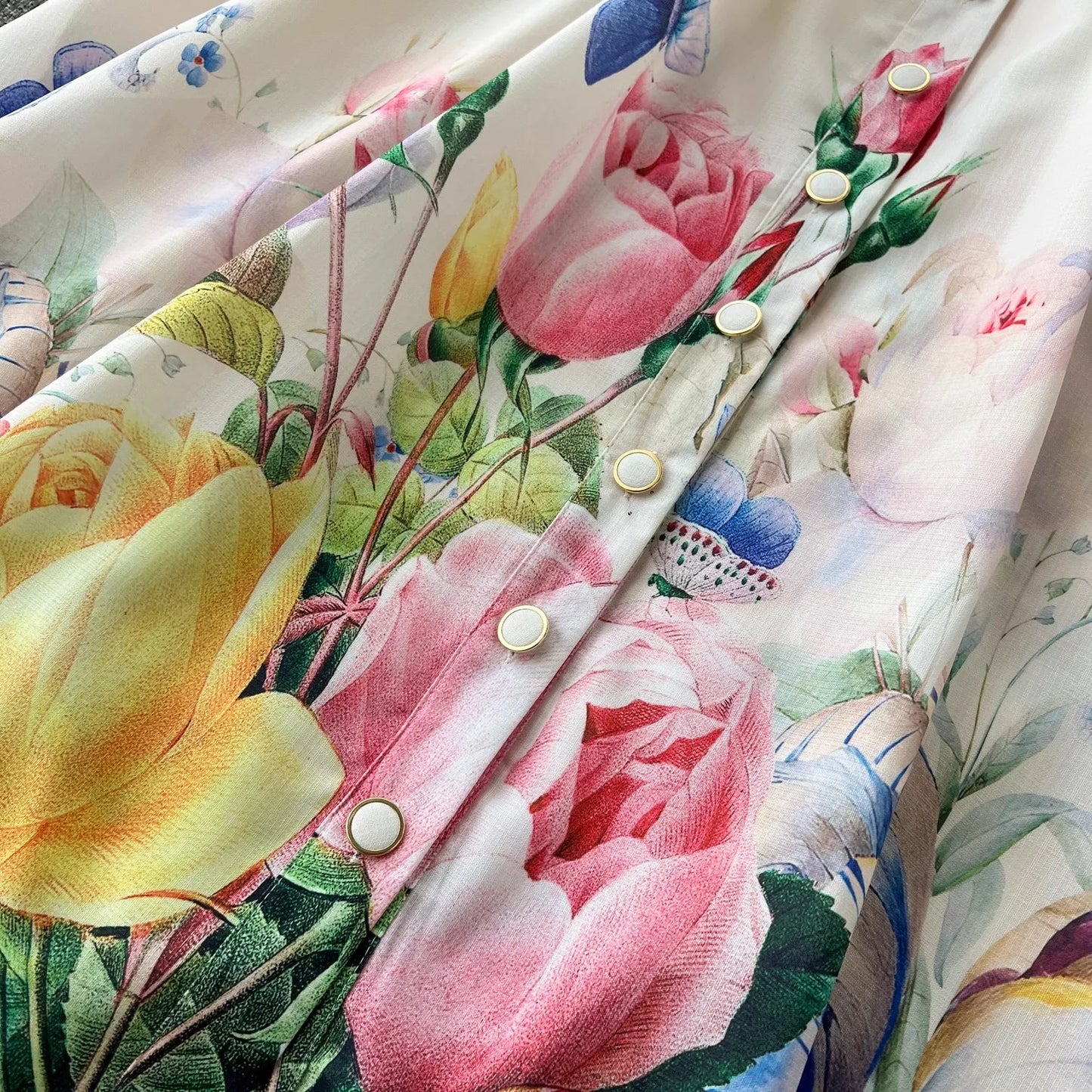 Print Floral Long Dress
