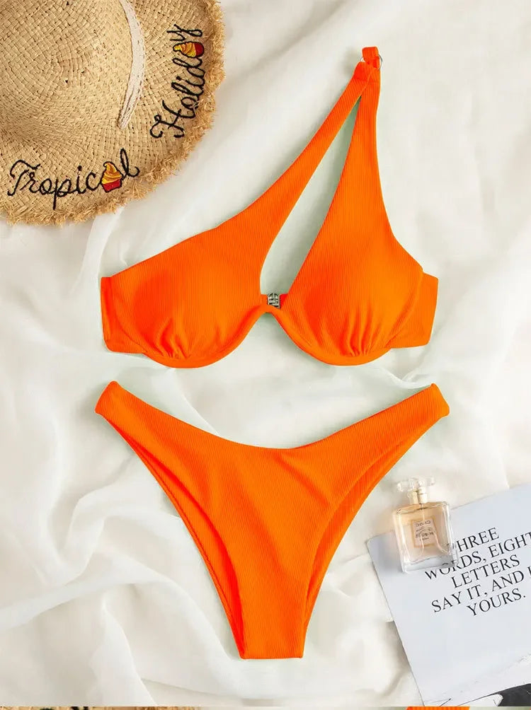 Ladies Bikini Multicolour Sole Shoulder