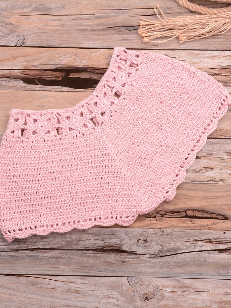 Mid Waist Crochet Bikini Bohemia Style
