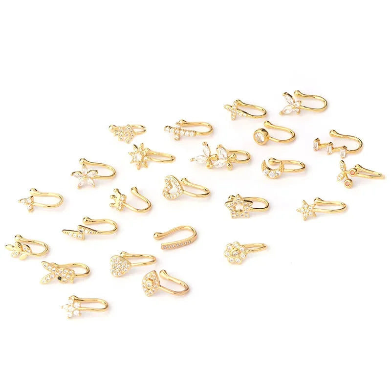 Zircon Fake Nose Rings