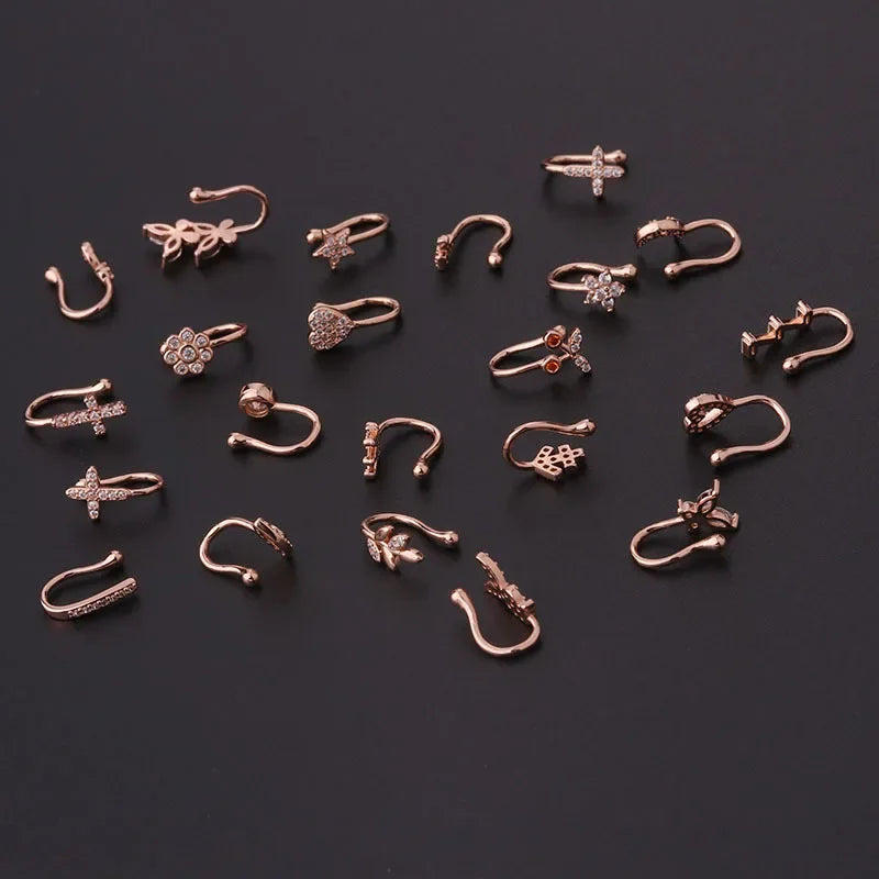 Zircon Fake Nose Rings