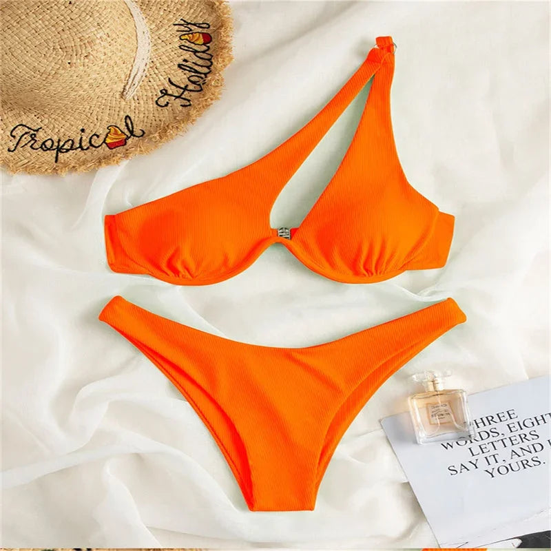 Ladies Bikini Multicolour Sole Shoulder