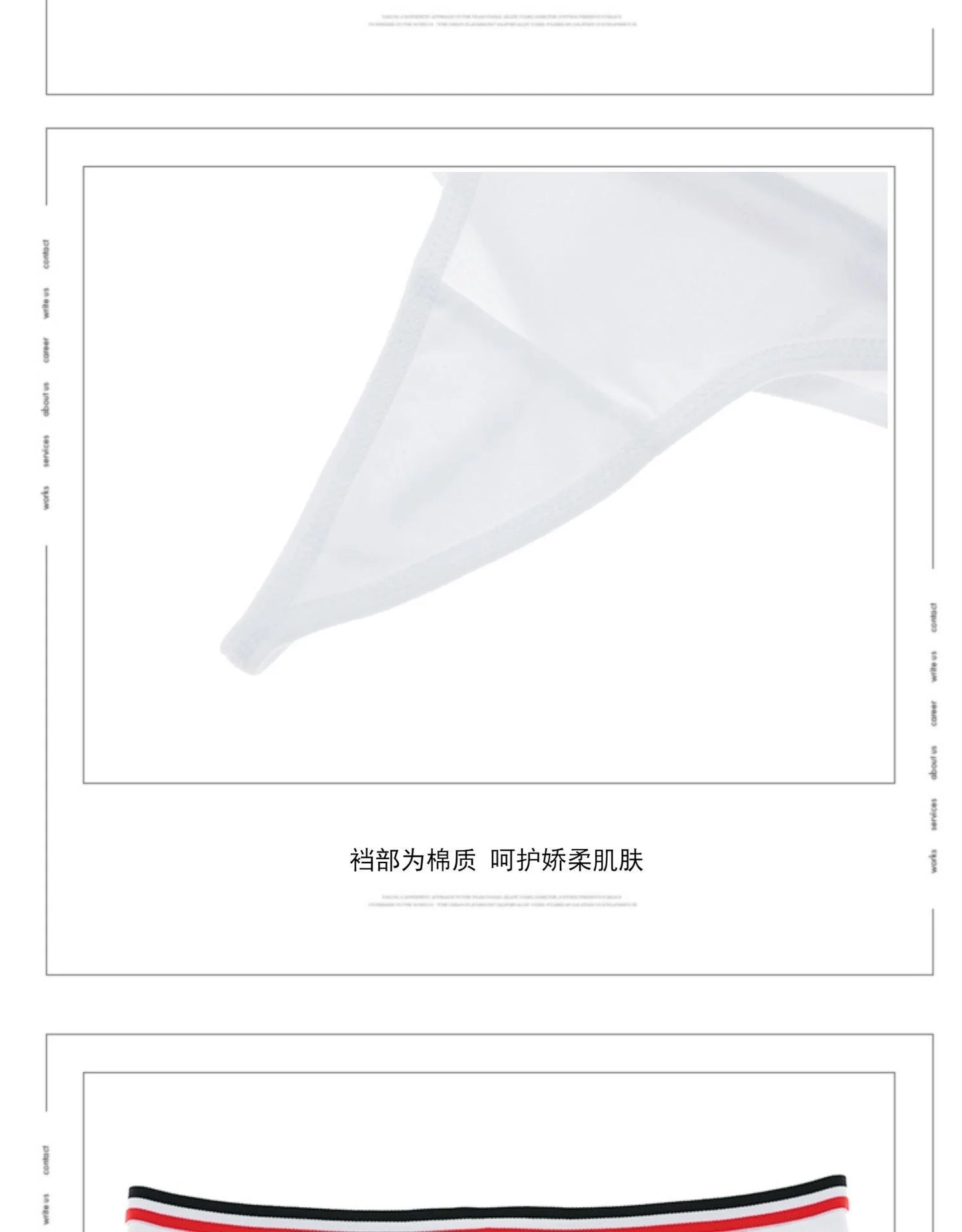 2 Simple Design Sporty Style Cotton Thongs Panties G String Fashion Underwear Women Erotic Female Seamless Briefs Sexy Lingerie