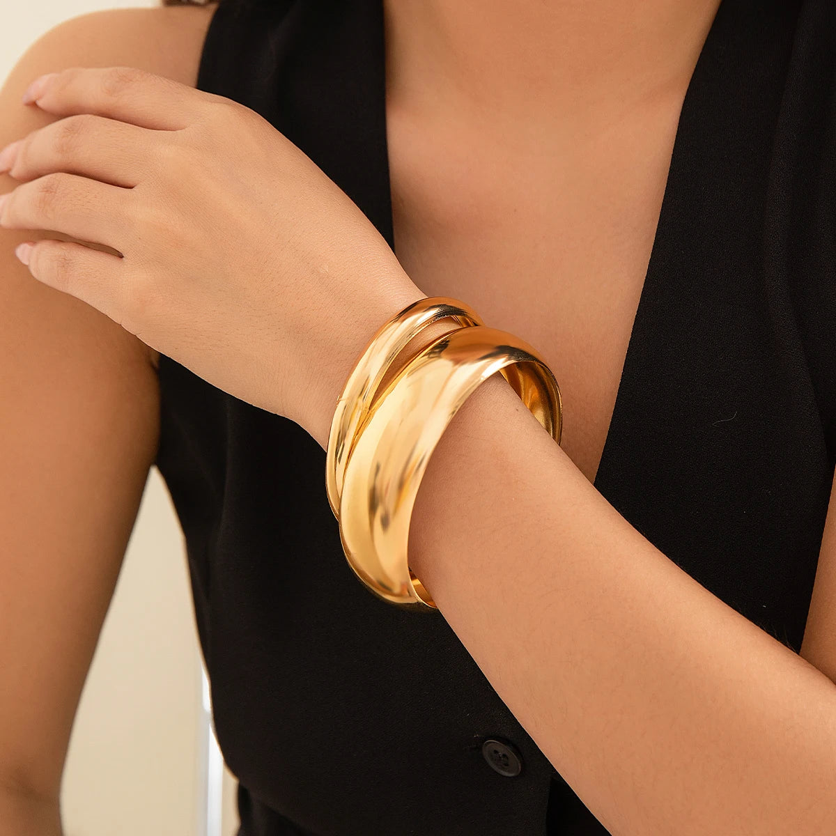 3Pcs/set Chunky Hollow Bracelet