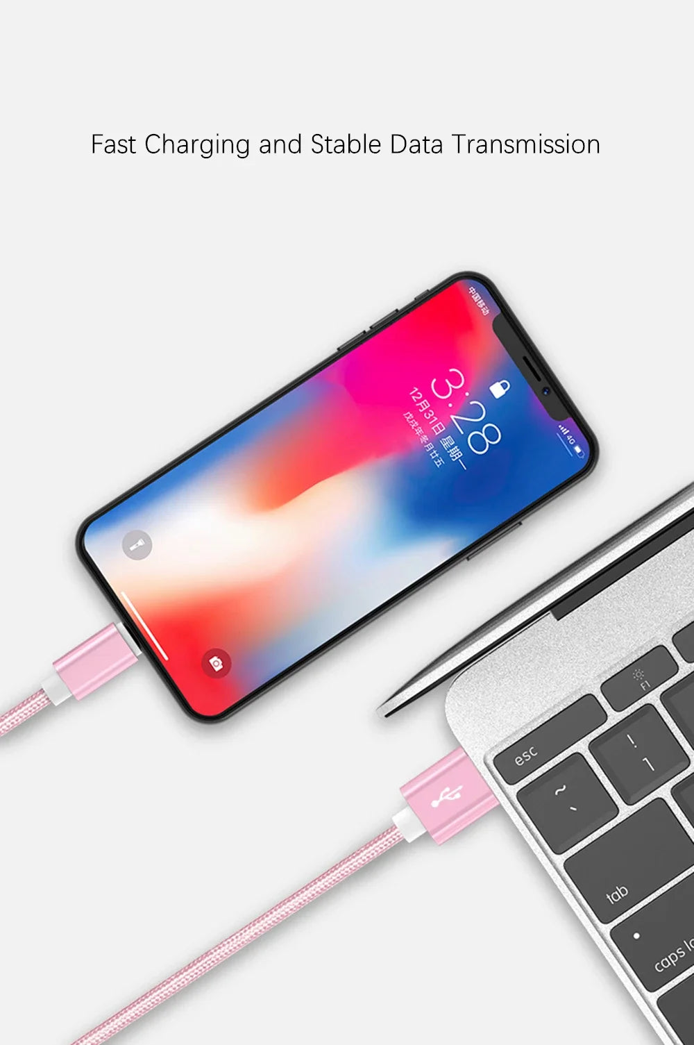 USB Charger Cable for iPhone Ultra Long
