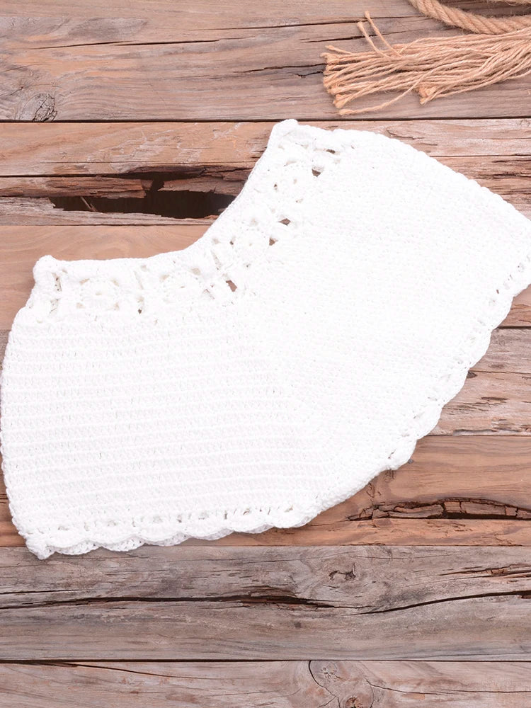 Mid Waist Crochet Bikini Bohemia Style