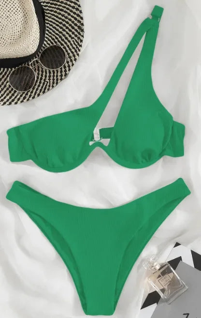 Ladies Bikini Multicolour Sole Shoulder