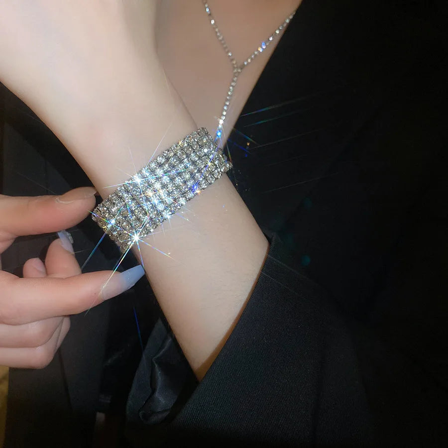 Diamond-inlaid Fringed Jewelry Set
