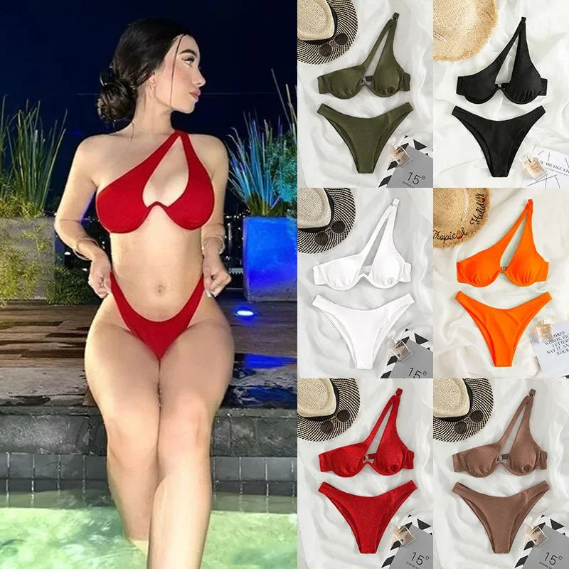 Ladies Bikini Multicolour Sole Shoulder