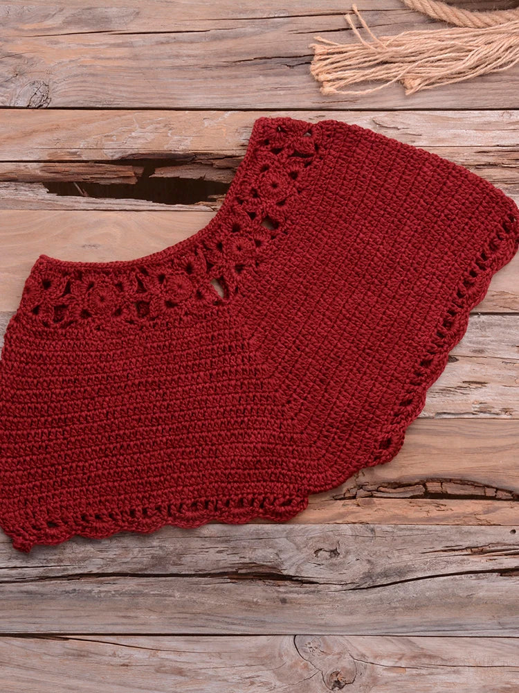 Mid Waist Crochet Bikini Bohemia Style