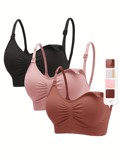 3 Sets Comfy Maternity Bras