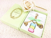 Macaron Eiffel Tower key chains