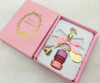 Macaron Eiffel Tower key chains