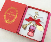 Macaron Eiffel Tower key chains