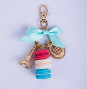 Macaron Eiffel Tower key chains