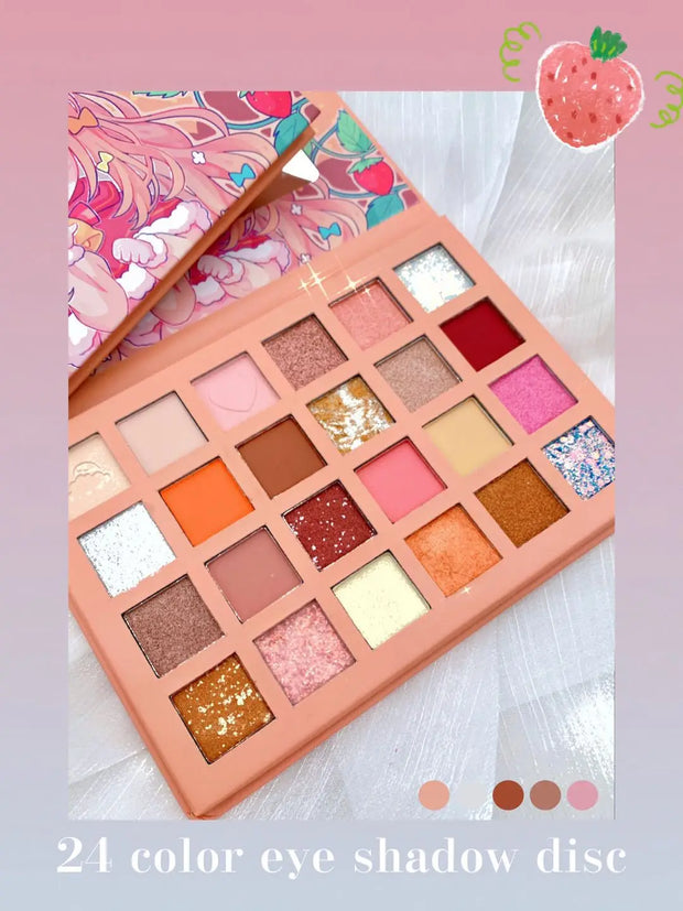 Strawberry Girl Eyeshadow Palette - 24 colours