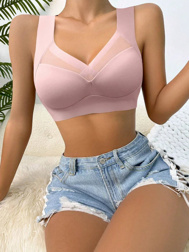 3Pcs Lace women Sport Bras Plus Size