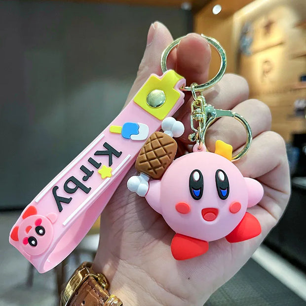 Kawaii Star Kirby Food 3D Doll Keychain