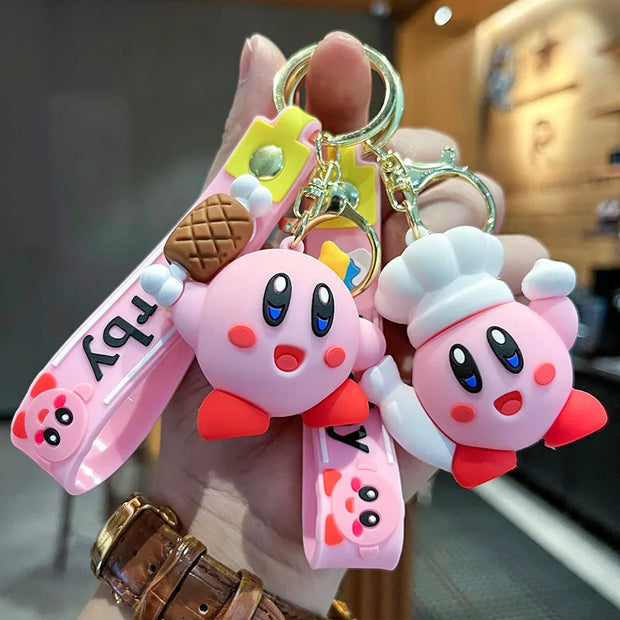 Kawaii Star Kirby Food 3D Doll Keychain