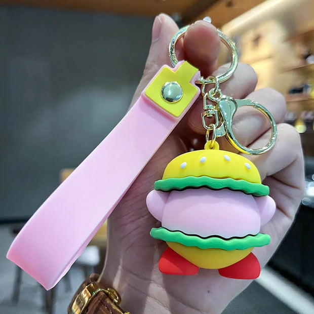 Kawaii Star Kirby Food 3D Doll Keychain