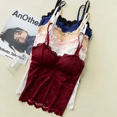 Lace Bra Top Floral