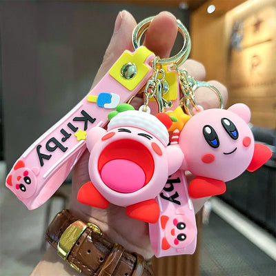 Kawaii Star Kirby Food 3D Doll Keychain