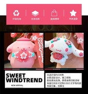 Cartoon Sakura Hello Kitty Keychain