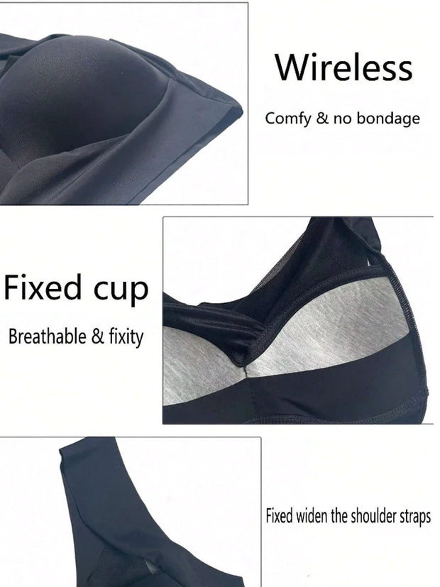 3Pcs Lace women Sport Bras Plus Size