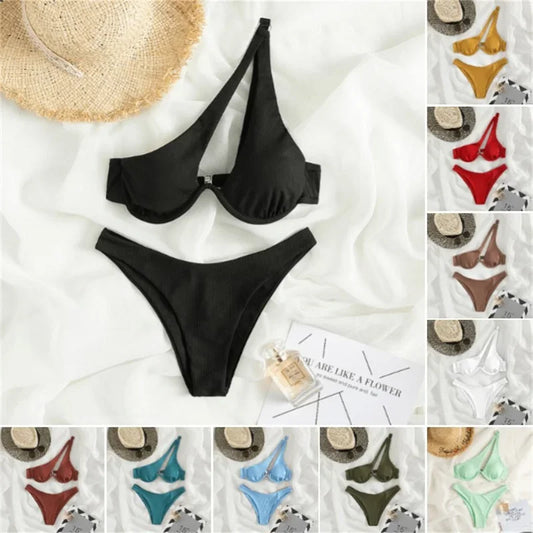 Ladies Bikini Multicolour Sole Shoulder