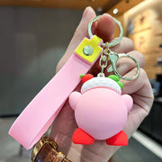 Kawaii Star Kirby Food 3D Doll Keychain