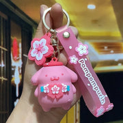 Cartoon Sakura Hello Kitty Keychain