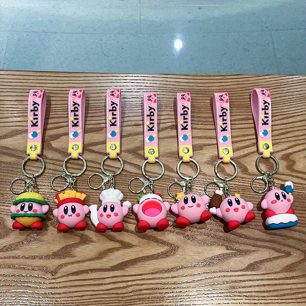 Kawaii Star Kirby Food 3D Doll Keychain