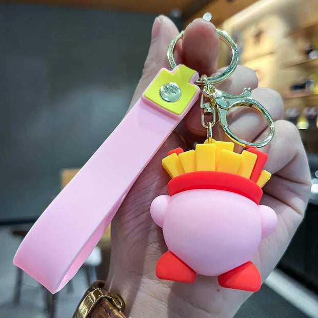 Kawaii Star Kirby Food 3D Doll Keychain