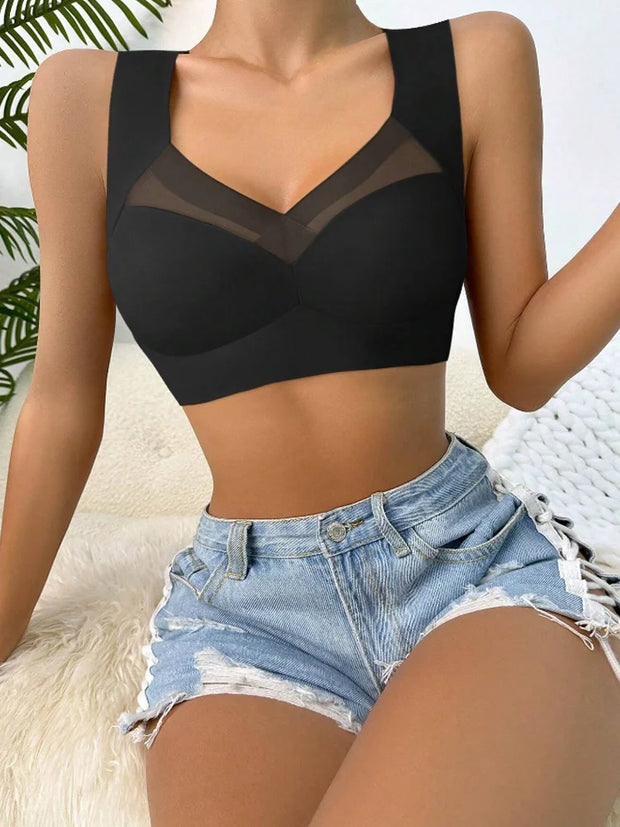 3Pcs Lace women Sport Bras Plus Size