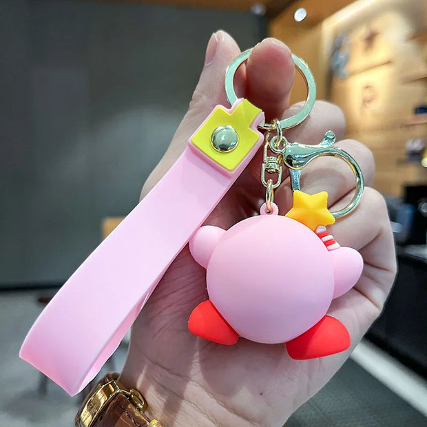Kawaii Star Kirby Food 3D Doll Keychain